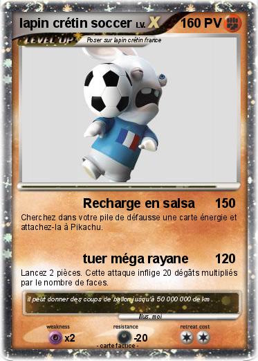 Pokemon lapin crétin soccer