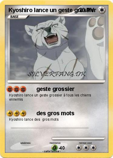 Pokemon Kyoshiro lance un geste grossier