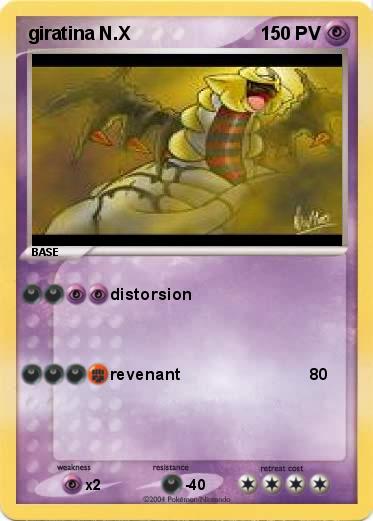 Pokemon giratina N.X