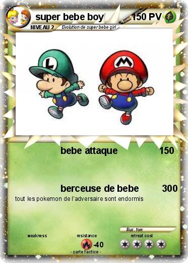 Pokemon super bebe boy