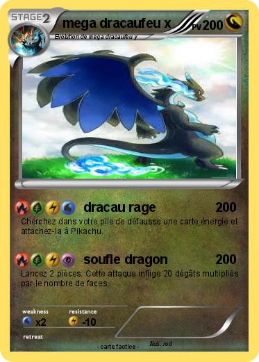 Pokemon mega dracaufeu x