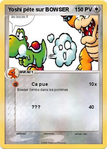 Pokemon Yoshi pète sur BOWSER 