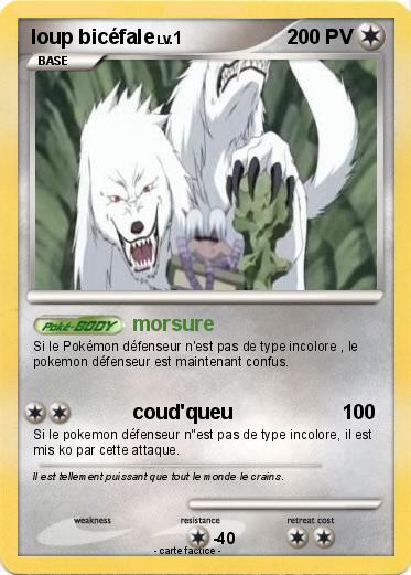 Pokemon loup bicéfale