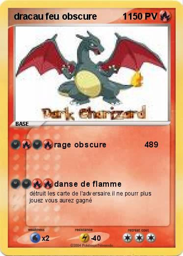 Pokemon dracau feu obscure          1            