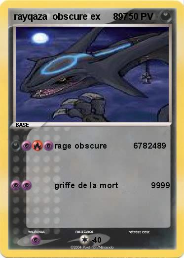 Pokemon rayqaza  obscure ex     897