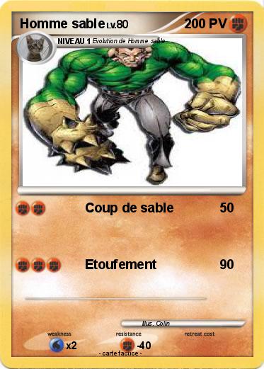 Pokemon Homme sable