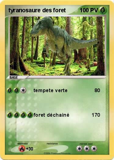 Pokemon tyranosaure des foret