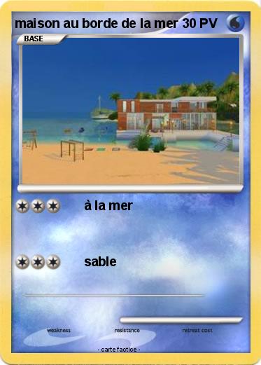 Pokemon maison au borde de la mer