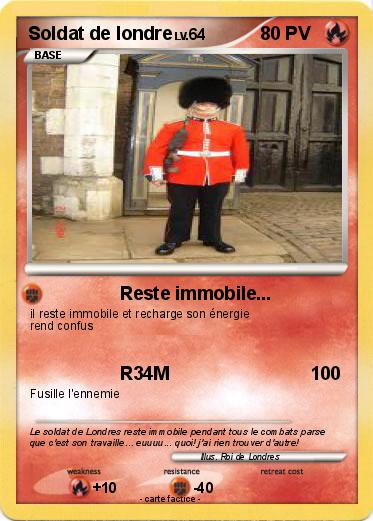 Pokemon Soldat de londre