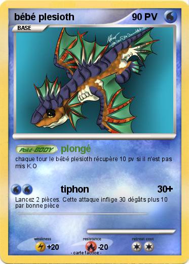 Pokemon bébé plesioth