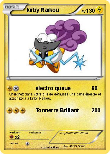 Pokemon kirby Raikou
