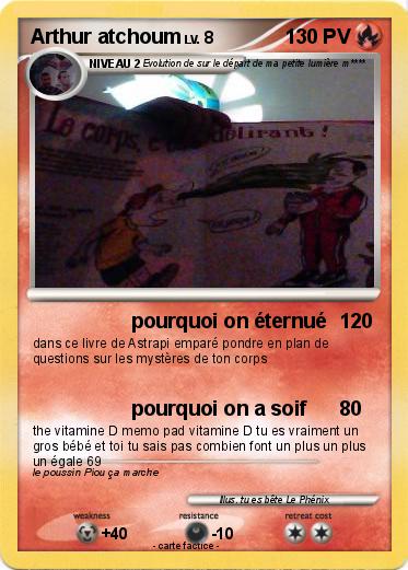 Pokemon Arthur atchoum