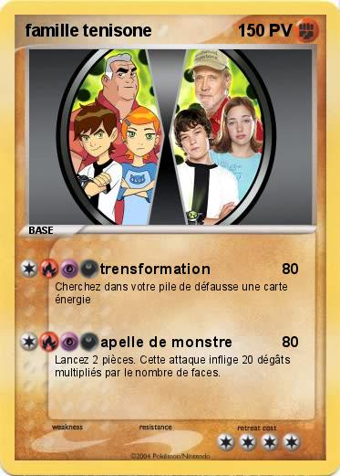 Pokemon famille tenisone