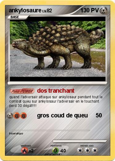 Pokemon ankylosaure