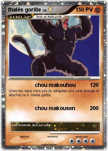 Pokemon thalès gorille