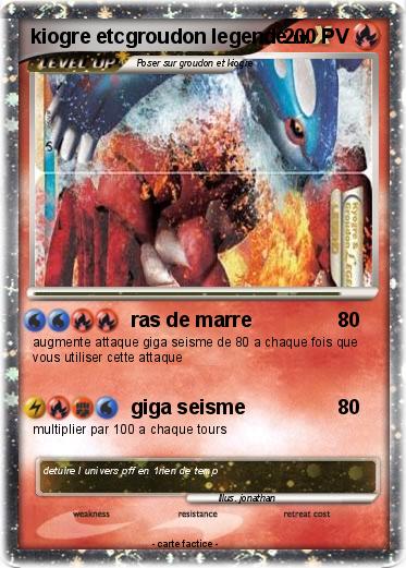Pokemon kiogre etcgroudon legende