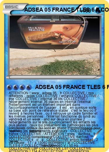 Pokemon ADSEA 05 FRANCE TLES 6 F COLLECTIVE Danfoss ™ FRANCE SEMI - INTERNAT 3 FRANCE IME FRANCE