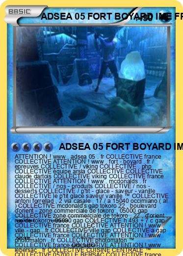 Pokemon ADSEA 05 FORT BOYARD IME FRANCE