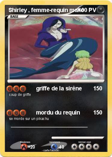 Pokemon Shirley , femme-requin mako