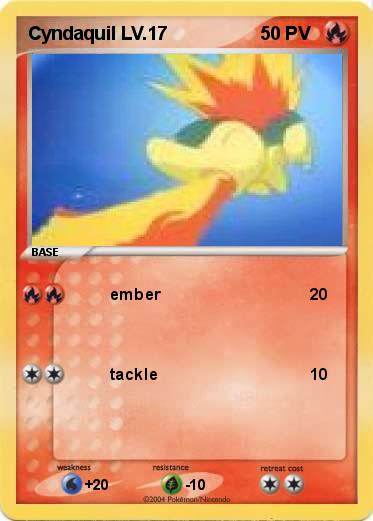 Pokemon Cyndaquil LV.17