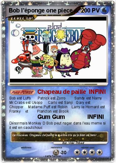 Pokemon Bob l'éponge one piece