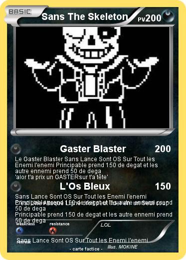 Pokemon Sans The Skeleton