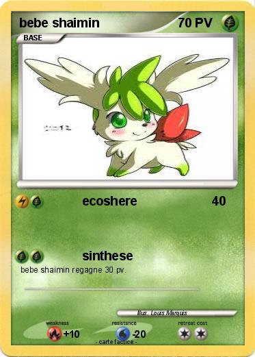 Pokemon bebe shaimin