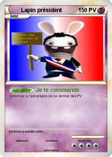 Pokemon Lapin président