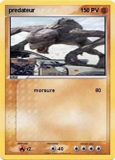Pokemon predateur