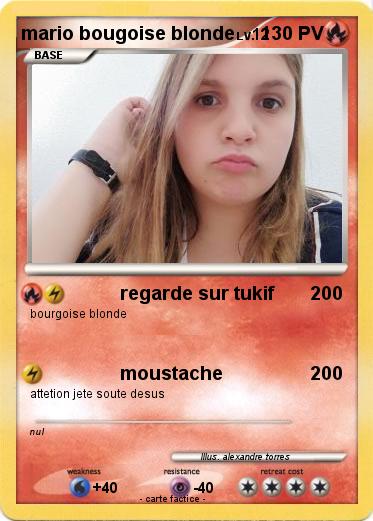 Pokemon mario bougoise blonde
