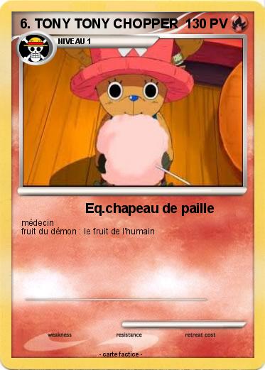 Pokemon 6. TONY TONY CHOPPER