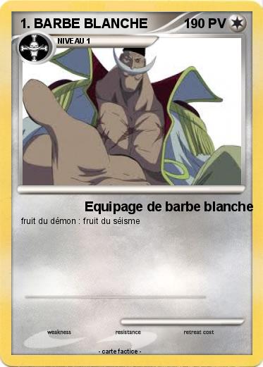 Pokemon 1. BARBE BLANCHE