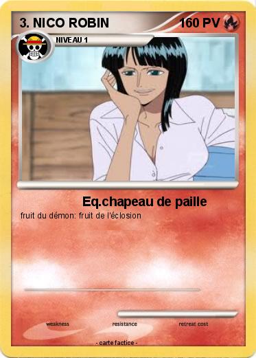 Pokemon 3. NICO ROBIN