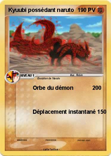 Pokemon Kyuubi possédant naruto