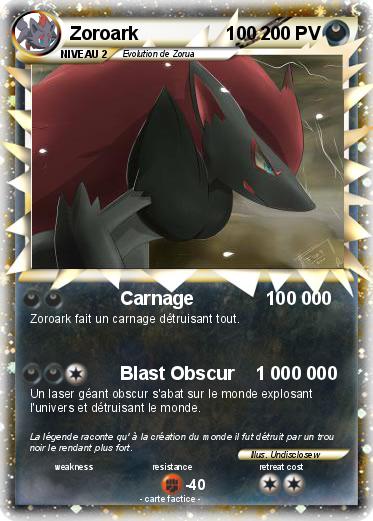 Pokemon Zoroark                 100