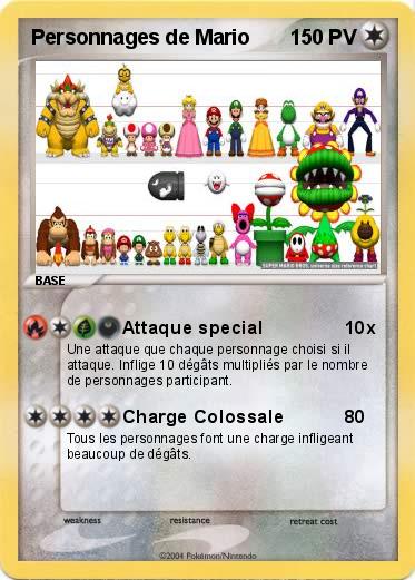 Pokemon Personnages de Mario