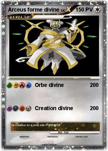Pokemon Arceus forme divine