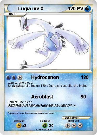 Pokemon Lugia niv X