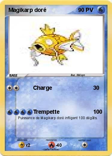 Pokemon Magikarp doré