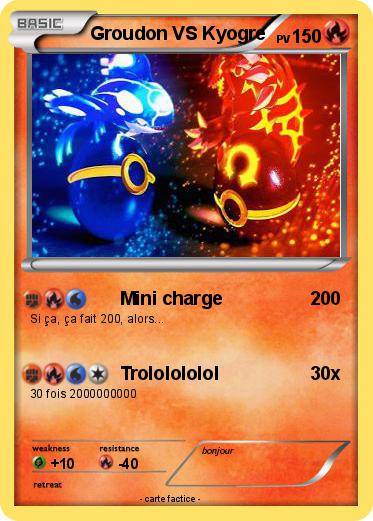 Pokemon Groudon VS Kyogre