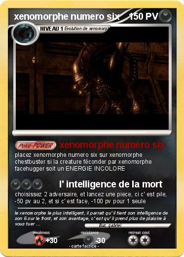 Pokemon xenomorphe numero six