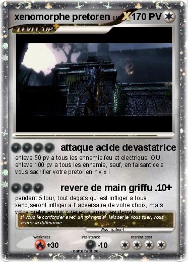 Pokemon xenomorphe pretoren