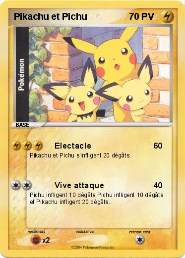 Pokemon Pikachu et Pichu