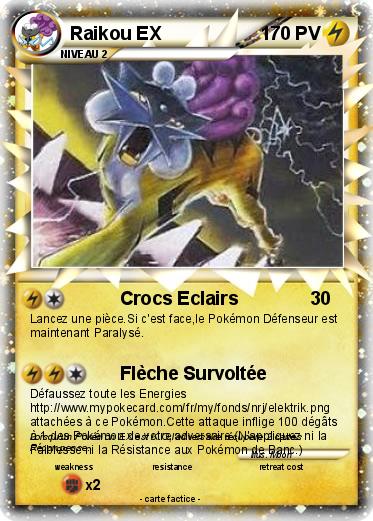 Pokemon Raikou EX