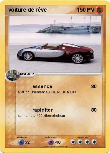 Pokemon voiture de réve