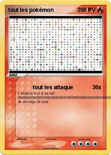 Pokemon tout les pokémon