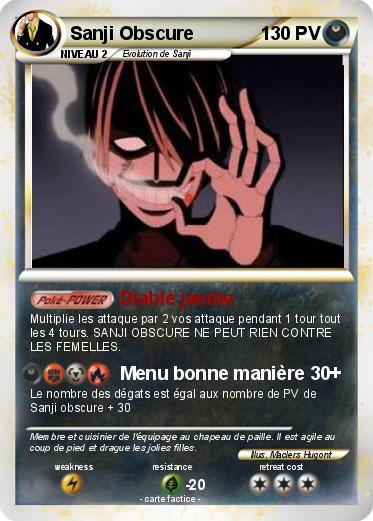 Pokemon Sanji Obscure