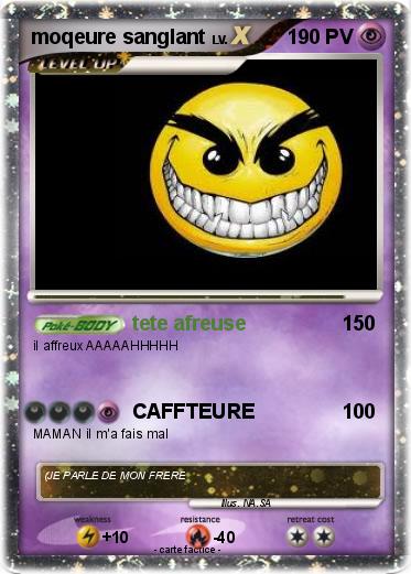 Pokemon moqeure sanglant
