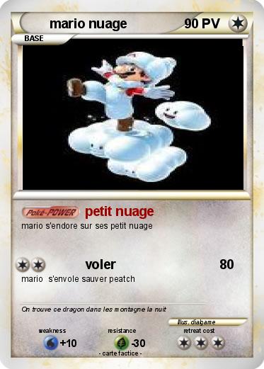 Pokemon mario nuage