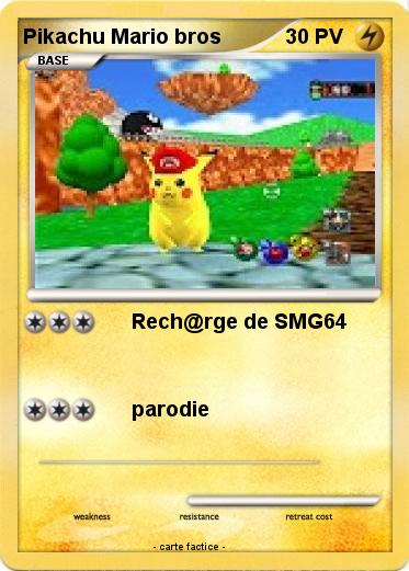 Pokemon Pikachu Mario bros
